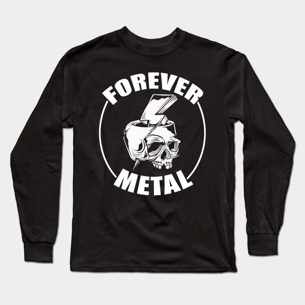 Forever Metal Long Sleeve T-Shirt by Hallowed Be They Merch
